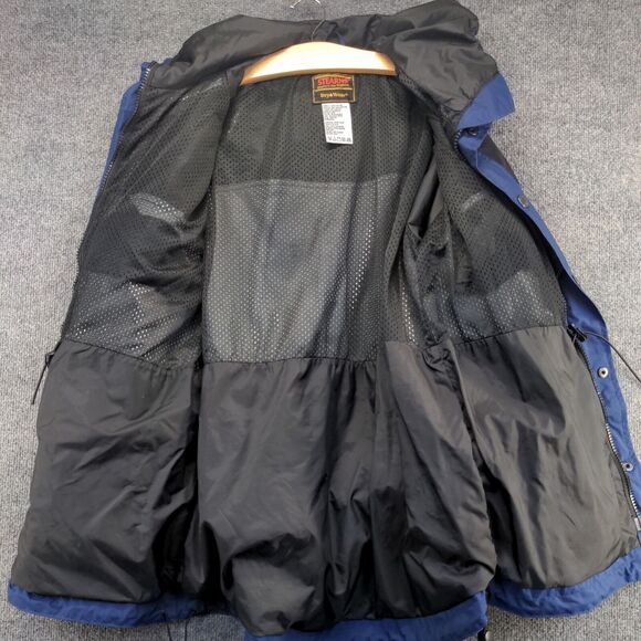 Fishing League Worldwide Stearns Men's Dry Wear Jacket Blue Size M Nylon Logo - Picture 12 of 13
